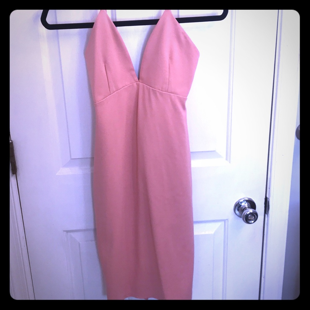 White fox boutique coral dress